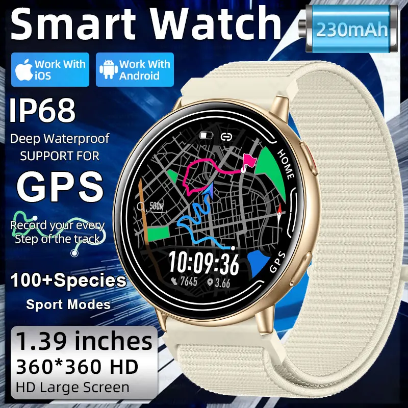 Для мужчин и женщин Смарт-часы GPS Смарт-браслет 1,39-дюймовый дисплей 100 + спортивные режимы Bluetooth-вызовы Smartwatch Com GPS Смарт-часы
Для мужчин и женщин Смарт-часы GPS Смарт-браслет 1,39-дюймовый дисплей 100 + спортивные режимы Bluetooth-вызовы Smartwatch Com GPS Смарт-часы