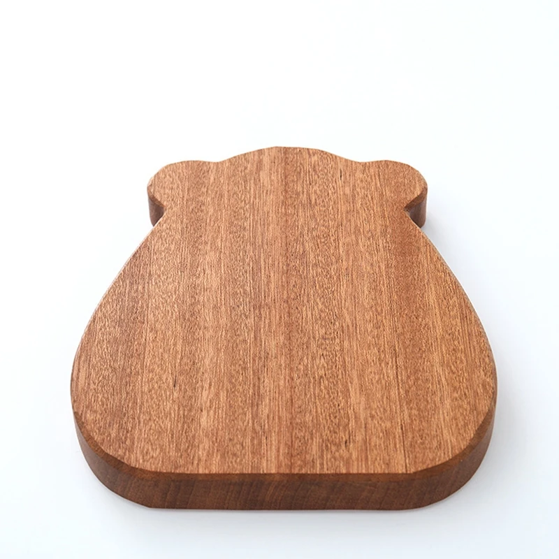 Wooden Board Cutting Board Cute Bear-Shaped Bread Tray Black Walnut Kitchen Board,Brown CX
Wooden Board Cutting Board Cute Bear-Shaped Bread Tray Black Walnut Kitchen Board,Brown CX