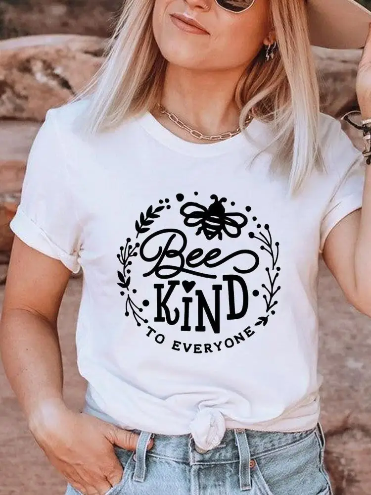 Bee Letter Style 90s Trend Clothing Summer Short Sleeve Tee T Female Casual Graphic T-shirts Fashion Printed Women Clothes
Bee Letter Style 90s Trend Clothing Summer Short Sleeve Tee T Female Casual Graphic T-shirts Fashion Printed Women Clothes