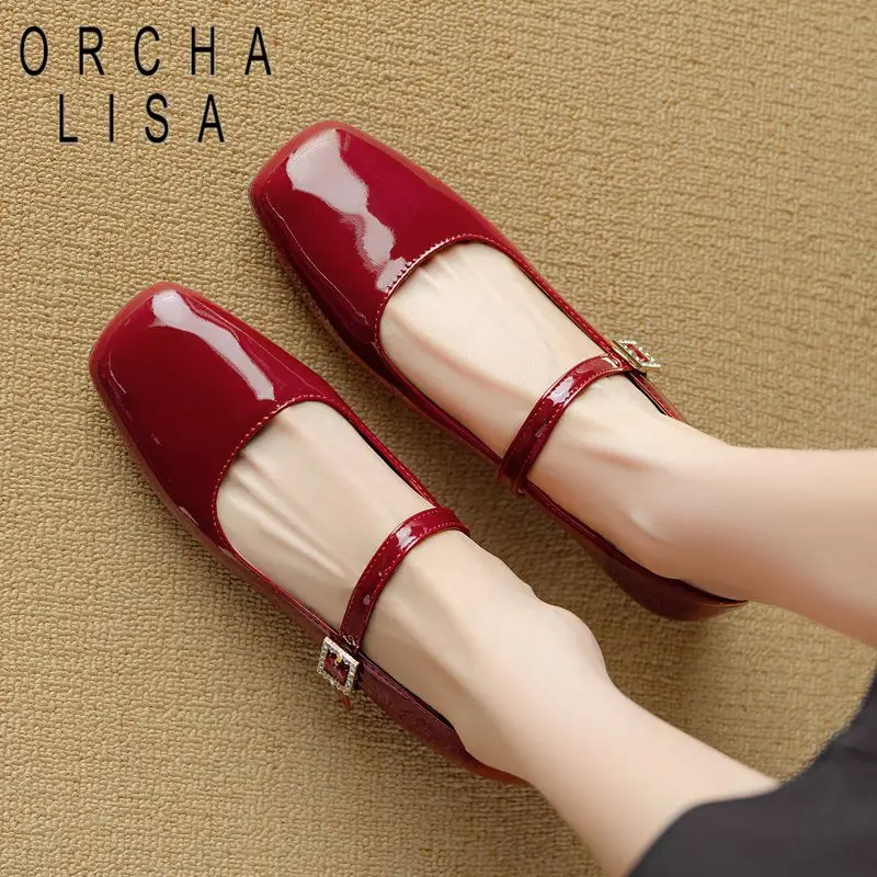 ORCHA LISA Горячая новинка: Блестящие женские туфли Мэри Джейн с квадратным носком, ремешком на пряжке, маленькие и большие размеры 32-33, офисные балетки, удобная обувь
ORCHA LISA Горячая новинка: Блестящие женские туфли Мэри Джейн с квадратным носком, ремешком на пряжке, маленькие и большие размеры 32-33, офисные балетки, удобная обувь