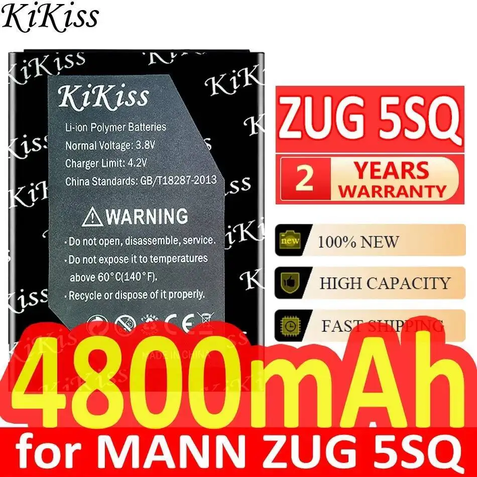 Сменный аккумулятор премиум-класса для мобильного телефона емкостью 4800 мАч для Mann Zug 5SQ
Сменный аккумулятор премиум-класса для мобильного телефона емкостью 4800 мАч для Mann Zug 5SQ