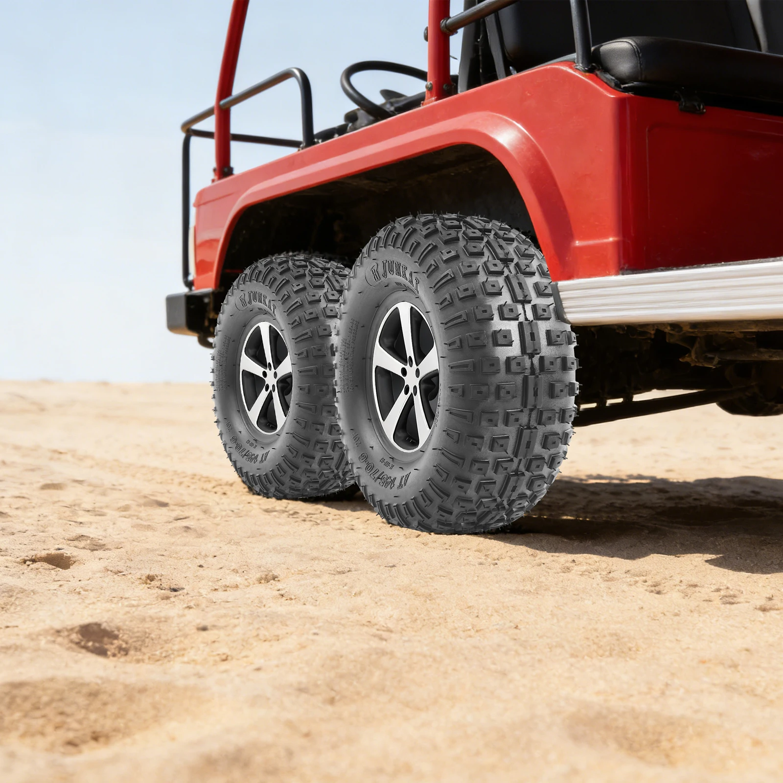 145/70-6 ATV Tires,2Pcs Tires,6-inch Off-Road Tire, Go Karts Tires,4-ply Tubeless With Block Tread
145/70-6 ATV Tires,2Pcs Tires,6-inch Off-Road Tire, Go Karts Tires,4-ply Tubeless With Block Tread