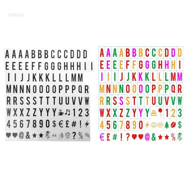 104pcs Cinematic Lightbox Replacement Letters & Numbers Signs for A4 Light Up Letter Box Sign Message Board 65.4x35mm
104pcs Cinematic Lightbox Replacement Letters & Numbers Signs for A4 Light Up Letter Box Sign Message Board 65.4x35mm
