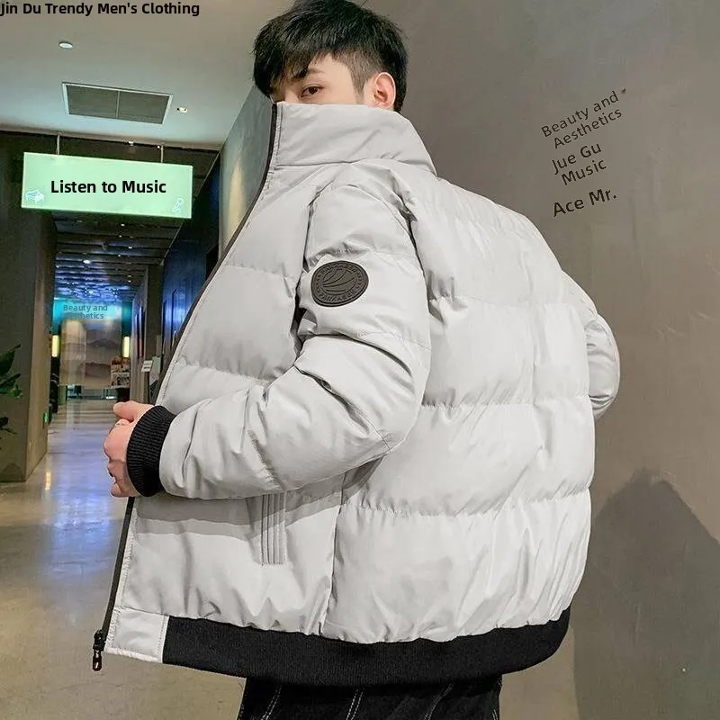 Мужское повседневное пуховое хлопковое пальто Jaet, зимнее новое теплое чистое цветное хлопковое пальто с воротником-стойкой в Корейском модном тренде
Мужское повседневное пуховое хлопковое пальто Jaet, зимнее новое теплое чистое цветное хлопковое пальто с воротником-стойкой в Корейском модном тренде