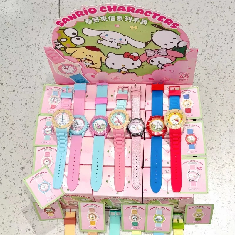 New Sanrio Spring Wild Letter Series Cute Cartoon Watch Blind Box Silicone Strap Cartoon Character Wristwatch Birthday Gift
New Sanrio Spring Wild Letter Series Cute Cartoon Watch Blind Box Silicone Strap Cartoon Character Wristwatch Birthday Gift