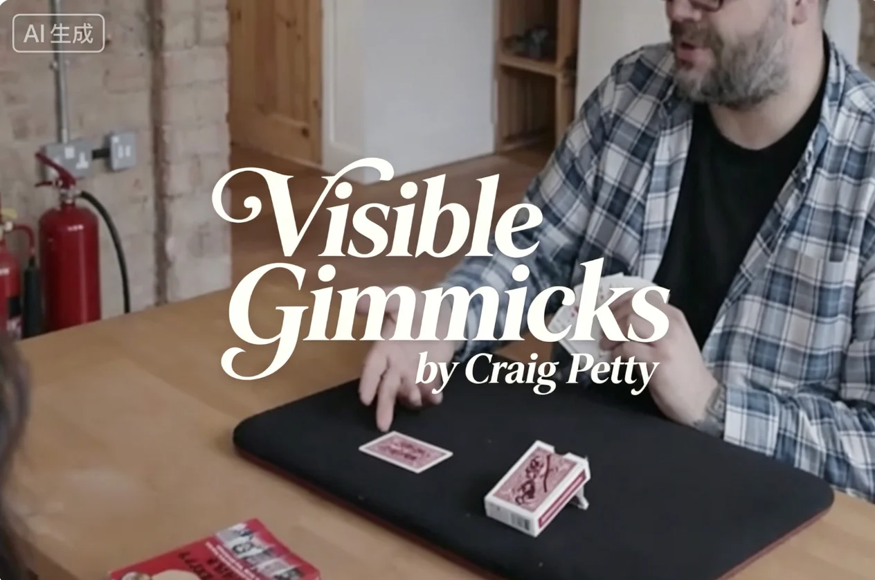 Visible Gimmicks by Craig Petty Card Magic and Trick Decks Beginner Close up Magic Tricks Props Illusions Magician Mentalism
Visible Gimmicks by Craig Petty Card Magic and Trick Decks Beginner Close up Magic Tricks Props Illusions Magician Mentalism