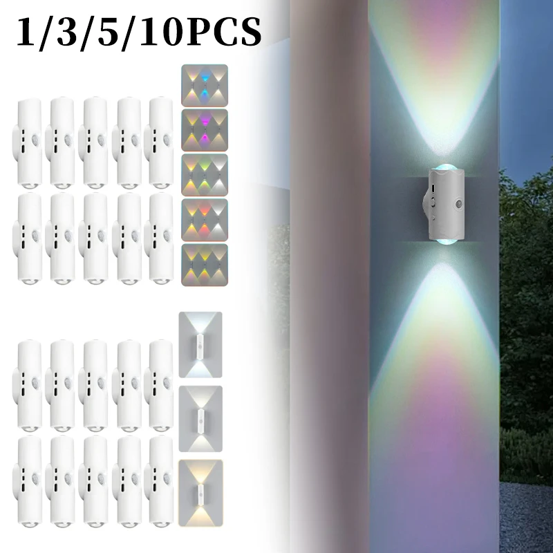 Rechargeable Motion Sensor Wall Light Smart Gradient RGB Atmosphere Lamp Auto Dim Night Light Bedroom Ambient Decor Lighting 
Rechargeable Motion Sensor Wall Light Smart Gradient RGB Atmosphere Lamp Auto Dim Night Light Bedroom Ambient Decor Lighting