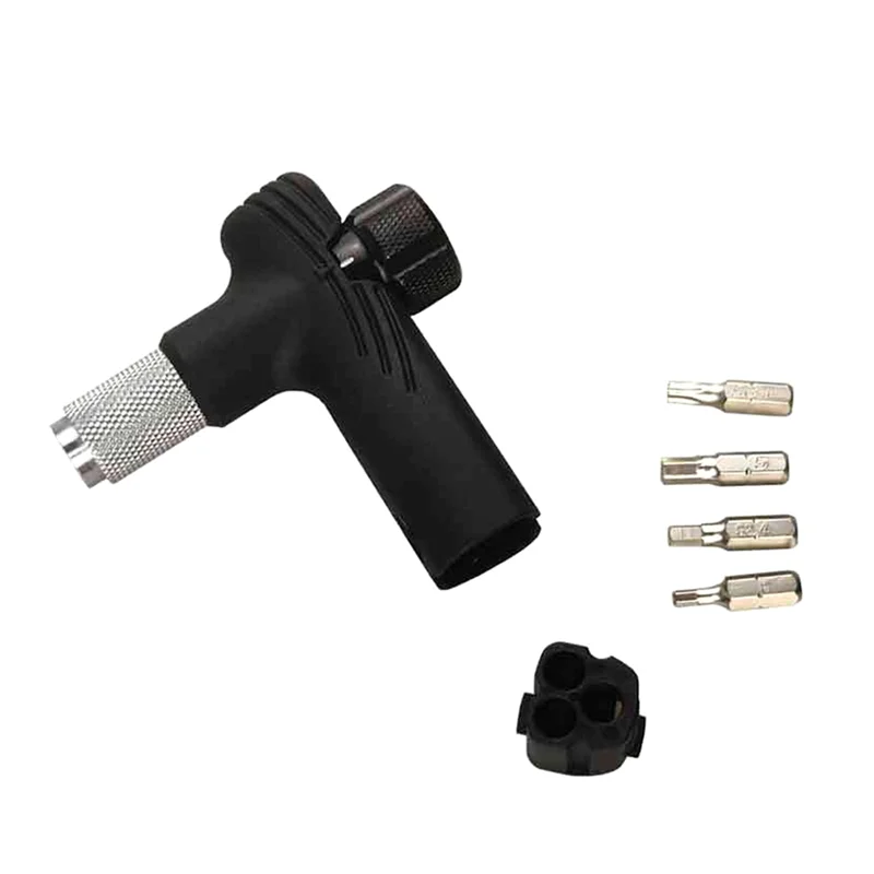 ABHS-Adjustable Bike Torque Wrench 4/5/6Nm Torque T Wrench Portable Bicycle Maintenance Kit Black
ABHS-Adjustable Bike Torque Wrench 4/5/6Nm Torque T Wrench Portable Bicycle Maintenance Kit Black