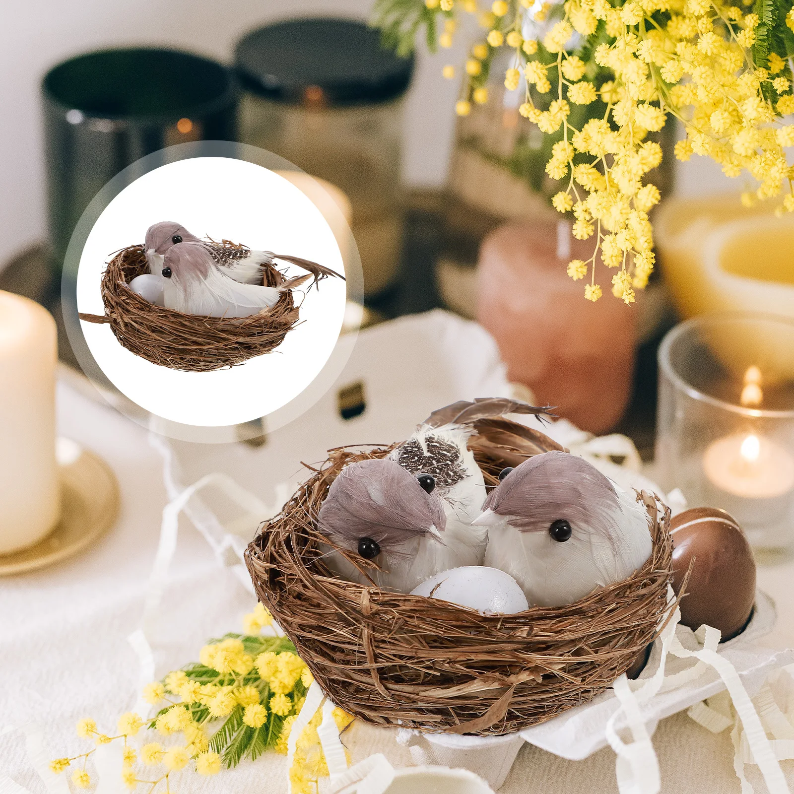 8 Pcs Decor Small Size Plastic Nest Decor Home Store Bird Nest Model Office Bar Flower DIY Easter nament Model
8 Pcs Decor Small Size Plastic Nest Decor Home Store Bird Nest Model Office Bar Flower DIY Easter nament Model
