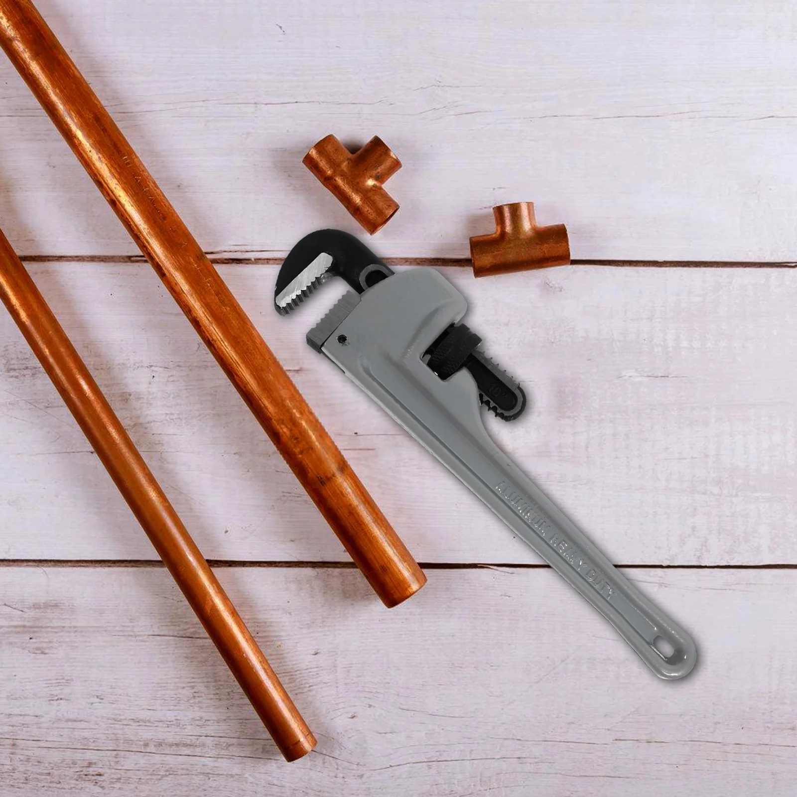 10 Inch Heavy Duty Straight Pipe Wrench Adjustable Plumbing Tool For Bathroom Faucet Installation Large Wrench Plumbers Diy
10 Inch Heavy Duty Straight Pipe Wrench Adjustable Plumbing Tool For Bathroom Faucet Installation Large Wrench Plumbers Diy