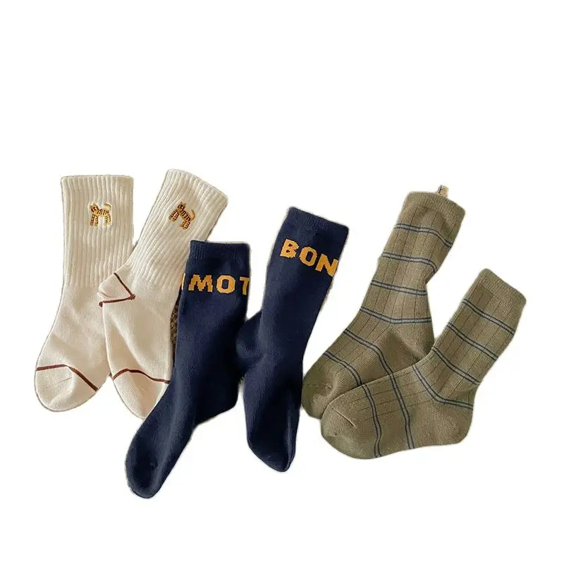 3Pairs 1-12 year 2023 autumn alphabet socks cartoon striped boys and girls socks
3Pairs 1-12 year 2023 autumn alphabet socks cartoon striped boys and girls socks