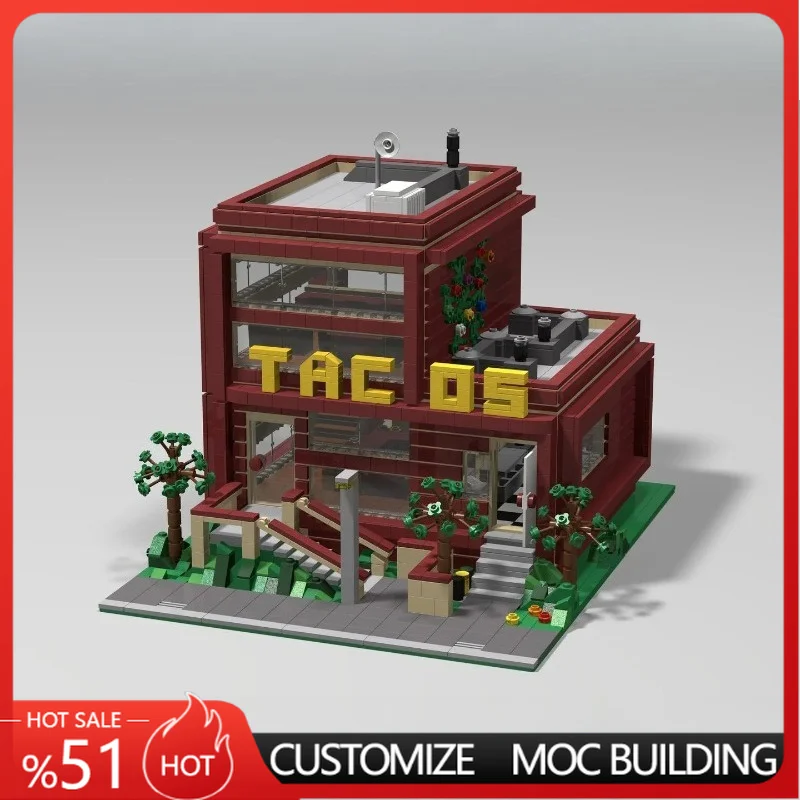3290Parts City Street Mexican Snack Restaurant Modular Model Architecture Custom Building Blocks Model Gift For Hobby Collector
3290Parts City Street Mexican Snack Restaurant Modular Model Architecture Custom Building Blocks Model Gift For Hobby Collector