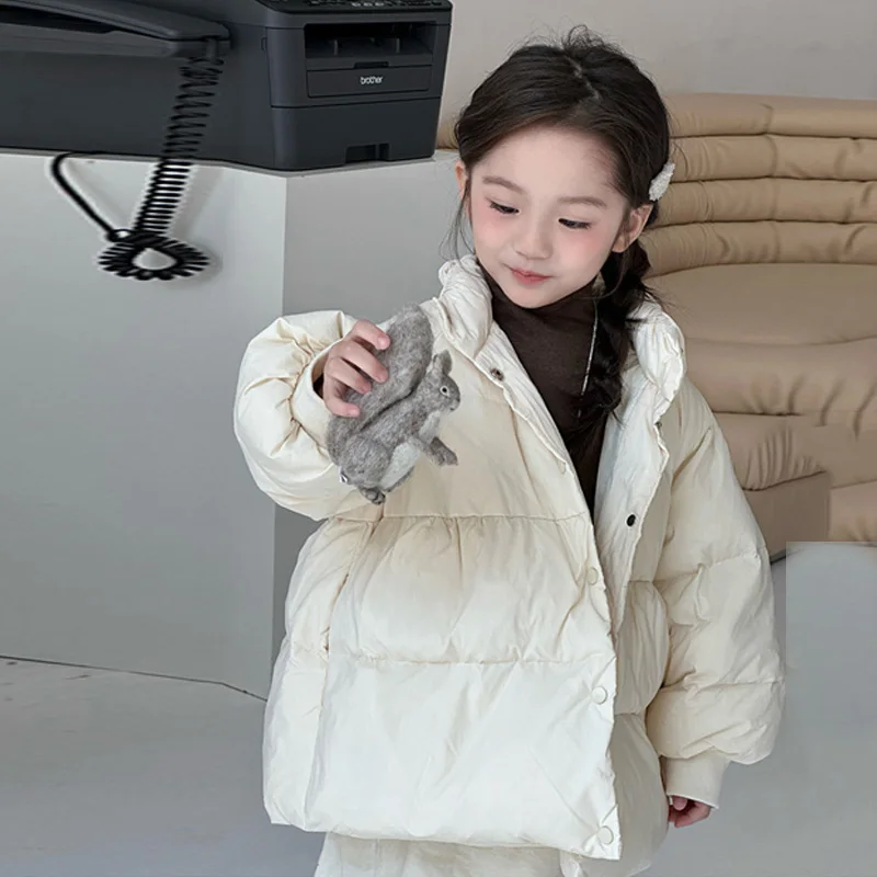 Girls Winter Jackets Children Thickened Down Coats Kids Warm Fashion Outerwear New Toddler Solid Color Autumn Casual Parka 2-6Y
Girls Winter Jackets Children Thickened Down Coats Kids Warm Fashion Outerwear New Toddler Solid Color Autumn Casual Parka 2-6Y