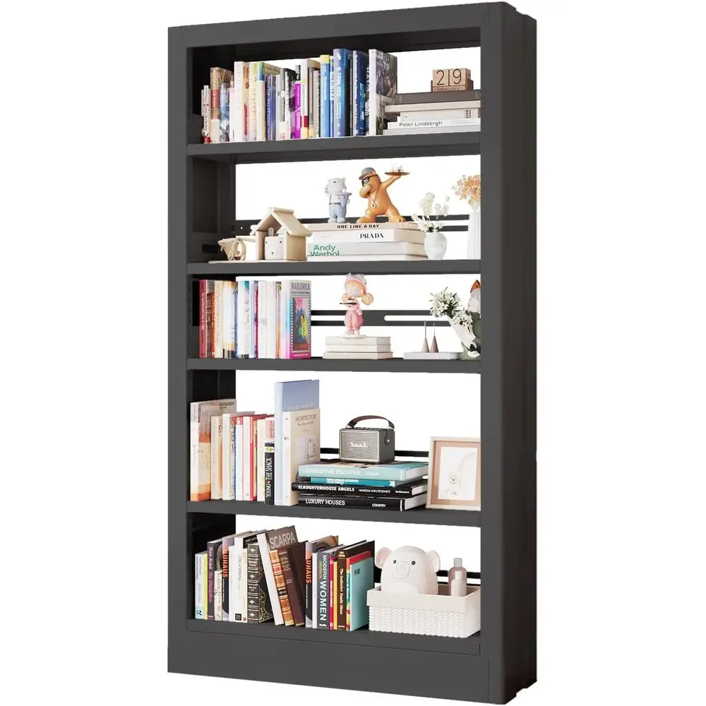 71 5-Tier Heavy Duty Metal Bookshelf with Adjustable Shelves for Living Room, Office, Bedroom, and School
71 5-Tier Heavy Duty Metal Bookshelf with Adjustable Shelves for Living Room, Office, Bedroom, and School