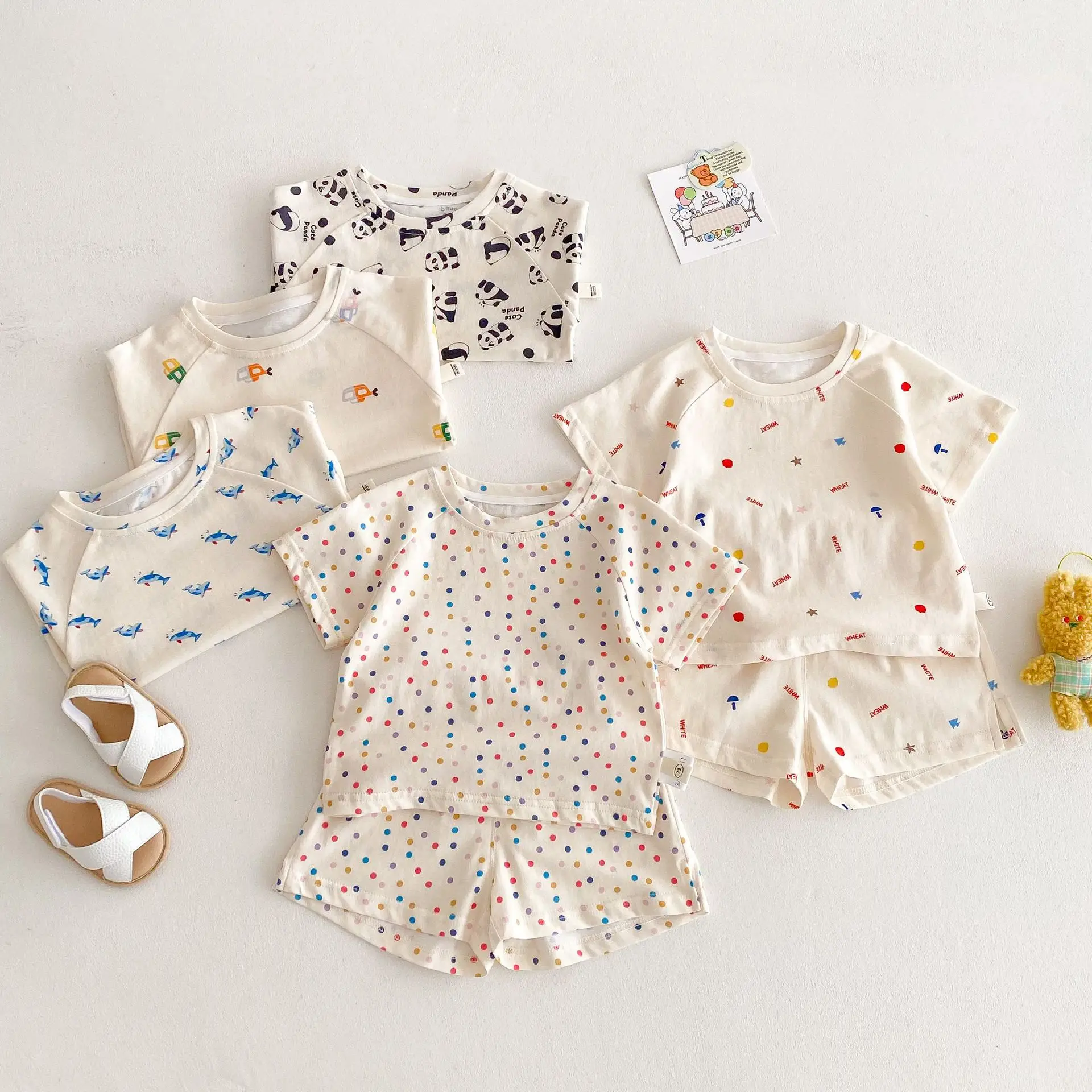 Summer Kid's Clothing Sets Cartoon Printed T-shirt and Shorts Boys' Casual 2pcs Girls Tees Baby Outfit Children's Tops Suit
Summer Kid's Clothing Sets Cartoon Printed T-shirt and Shorts Boys' Casual 2pcs Girls Tees Baby Outfit Children's Tops Suit