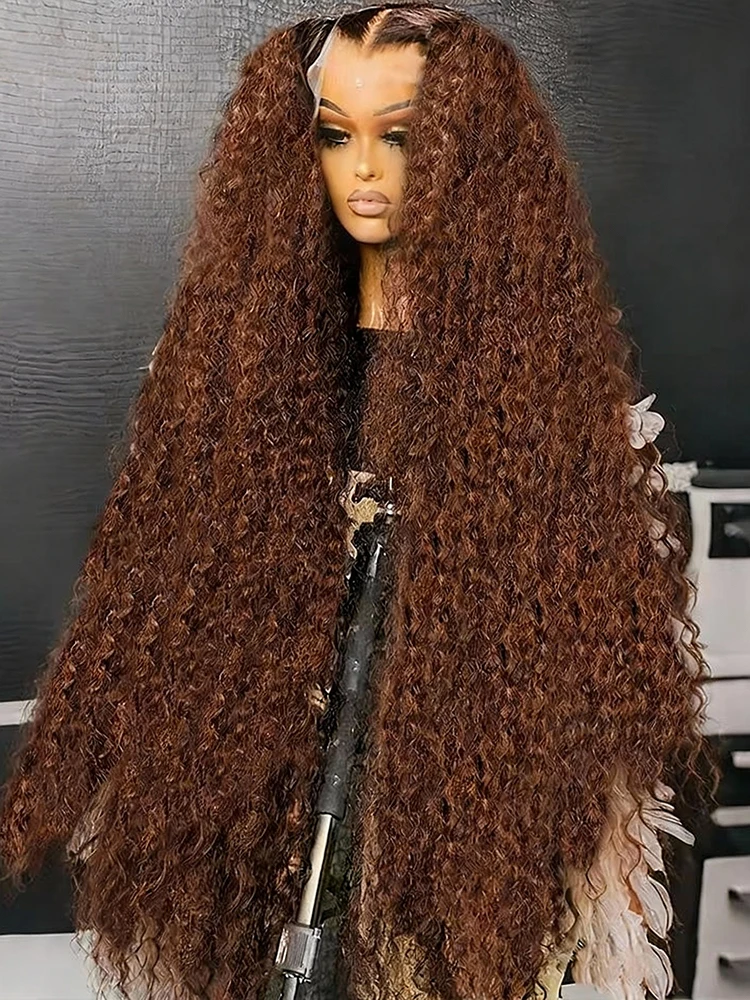 13X6 Chocolate Brown Curly Lace Front Wigs Colored 100% Human Hair Wigs PrePlucked Deep Wave 13X4 Hd Lace Frontal Brazilian Wigs
13X6 Chocolate Brown Curly Lace Front Wigs Colored 100% Human Hair Wigs PrePlucked Deep Wave 13X4 Hd Lace Frontal Brazilian Wigs