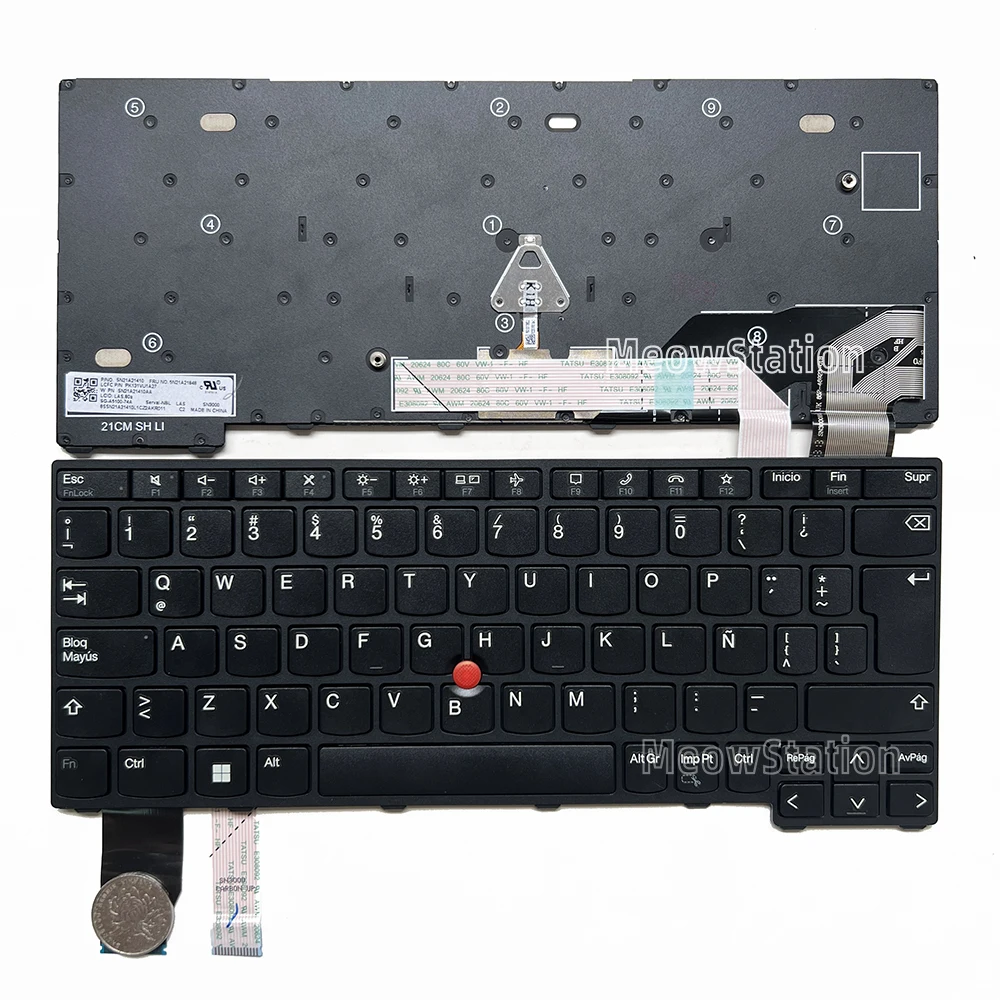 Latin Keyboard For Lenovo Thinkpad L13 Gen 3 21B3,Gen 4 21FG 21FQ/ L13 Yoga Gen 3 21B5 ,Gen 4 21FJ 21FK / X13 Gen 2 ,Gen 3 21BN
Latin Keyboard For Lenovo Thinkpad L13 Gen 3 21B3,Gen 4 21FG 21FQ/ L13 Yoga Gen 3 21B5 ,Gen 4 21FJ 21FK / X13 Gen 2 ,Gen 3 21BN