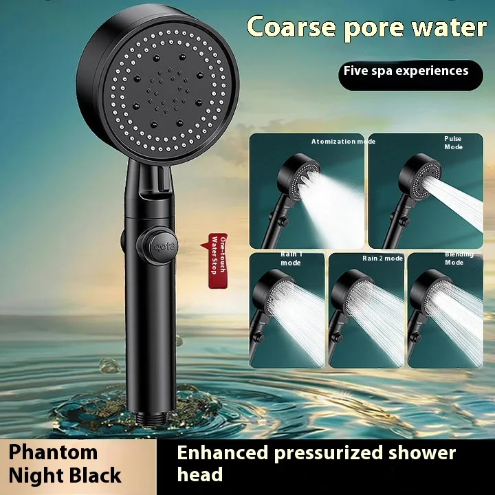 High Pressure 5 Modes shower head Handheld Bath Sprayer Adjustable Large Water Shower Household bathroom shower with hose kit
High Pressure 5 Modes shower head Handheld Bath Sprayer Adjustable Large Water Shower Household bathroom shower with hose kit