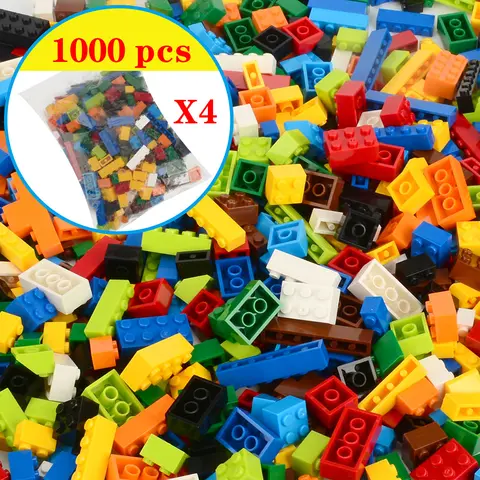 1000 pezzi parti 500 pezzi designer creativo giocattoli fai da te ragazzo ragazza amico modello blocchi di costruzione MOC mattoni classici regalo di natale