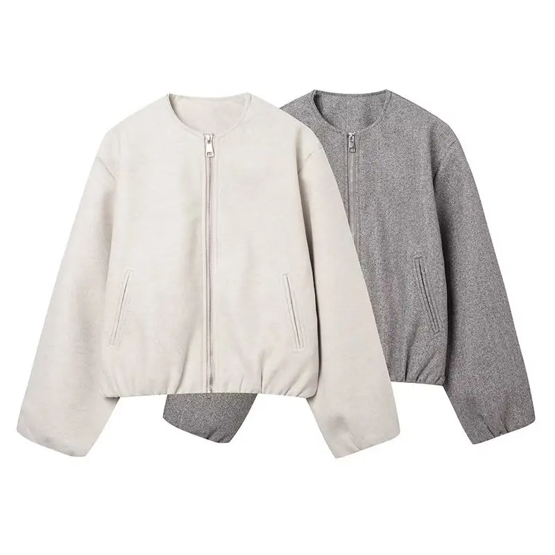 KIDCRKJ 2026 Spring Women Pilot Jacket Round Neck Zipper Fly Pockets Female Motorcycle Outwear Leisure Style Lady Bomber Coat
KIDCRKJ 2026 Spring Women Pilot Jacket Round Neck Zipper Fly Pockets Female Motorcycle Outwear Leisure Style Lady Bomber Coat