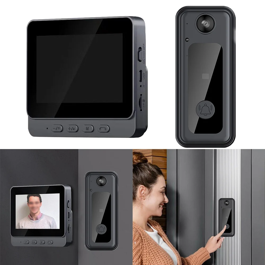 4.3" Screen Wireless Video Doorbell Phone Security Camera Door Bell Intercom Video Peephole Camera HD Video Surveillance Voice
4.3" Screen Wireless Video Doorbell Phone Security Camera Door Bell Intercom Video Peephole Camera HD Video Surveillance Voice