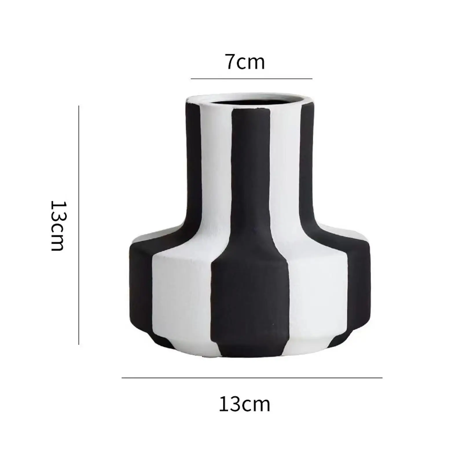 Elegant Black White Stripe Planter Vase Minimalist Flower Pot for Home Decor Office Shelf Table Decoration
Elegant Black White Stripe Planter Vase Minimalist Flower Pot for Home Decor Office Shelf Table Decoration