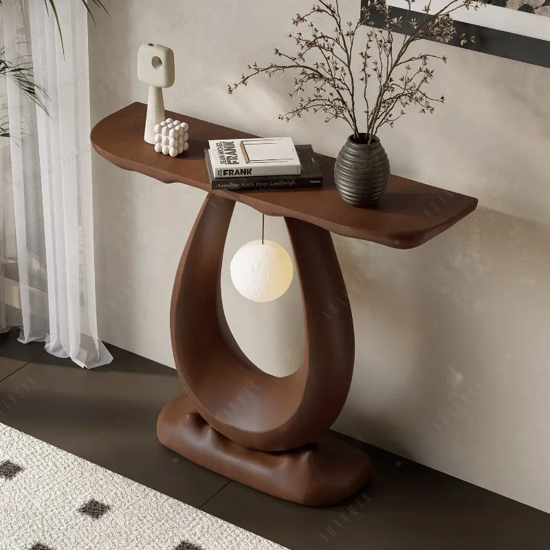 Entrance table Walnut color simple light luxury home end view Entrance Living room decorative cabinet Long
Entrance table Walnut color simple light luxury home end view Entrance Living room decorative cabinet Long