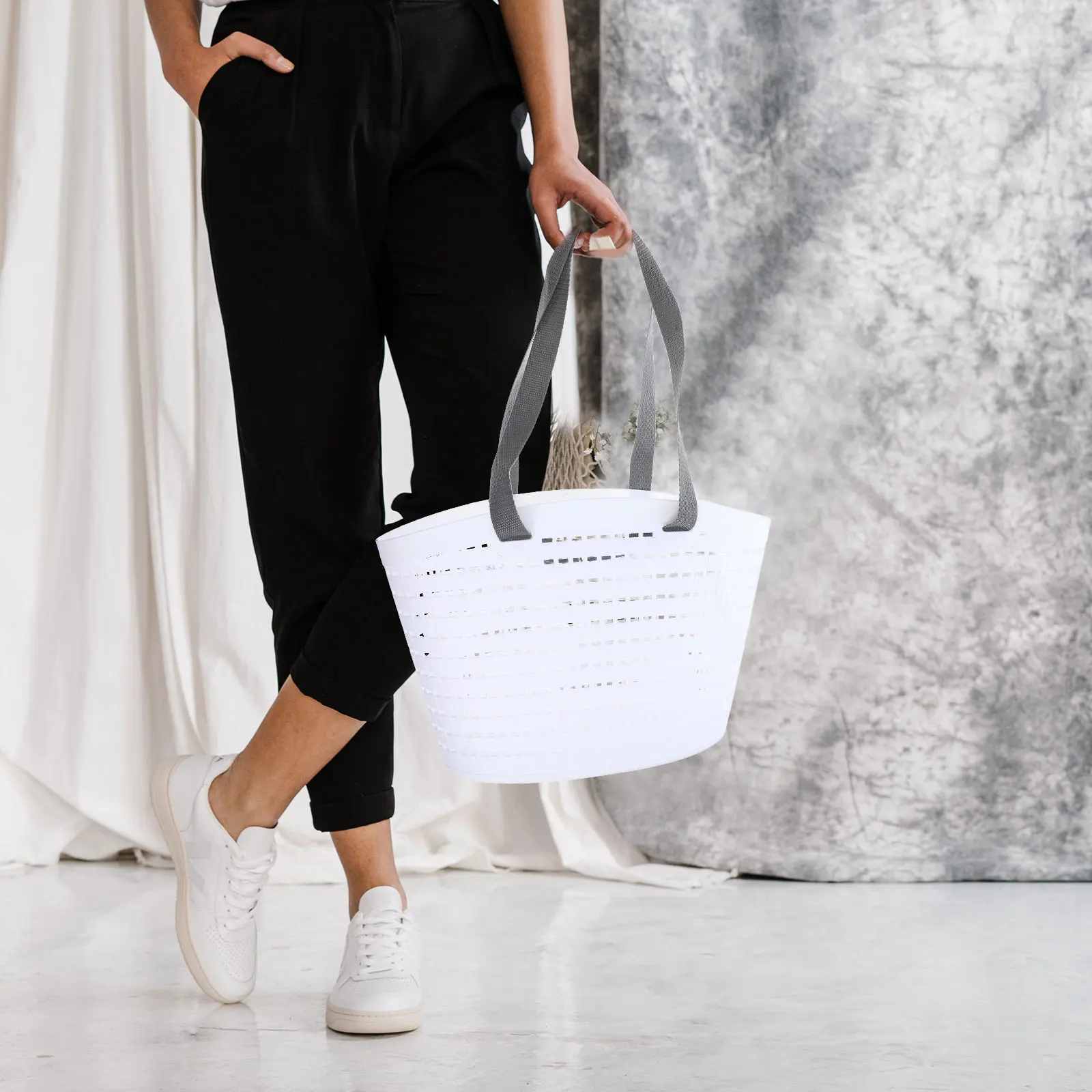 2Pcs Handle Laundry Basket Space Saving Organizer for Home Bathroom Living Room Dirty Clothes Holder Laundry Hamper
2Pcs Handle Laundry Basket Space Saving Organizer for Home Bathroom Living Room Dirty Clothes Holder Laundry Hamper