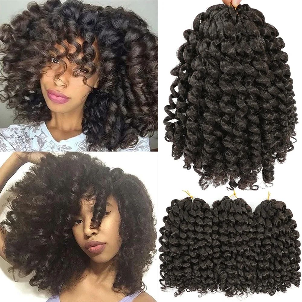 8 Inch Synthetic Jumpy Wand Curl Braids Hair 20 Strands/pack jamaican bounce Crochet Braids Hair Extensions for Black Women
8 Inch Synthetic Jumpy Wand Curl Braids Hair 20 Strands/pack jamaican bounce Crochet Braids Hair Extensions for Black Women