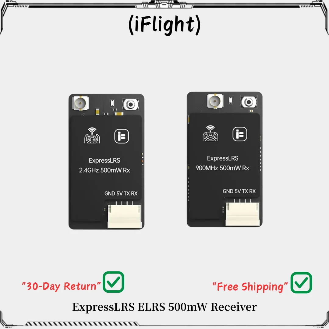 iFlight ELRS 500 мВт одноантенный приемник 900 МГц 2,4 ГГц двухдиапазонный дальний диапазон для FPV дрона, детали и аксессуары
iFlight ELRS 500 мВт одноантенный приемник 900 МГц 2,4 ГГц двухдиапазонный дальний диапазон для FPV дрона, детали и аксессуары