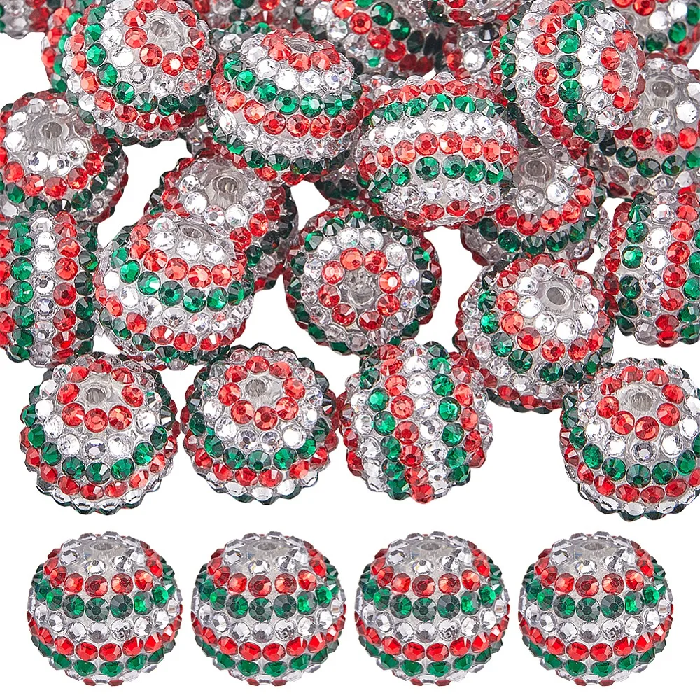 40Pcs Resin Rhinestone Round Beads with Acrylic Beads Inside Colorful 20mm Hole: 2~2.5mm
40Pcs Resin Rhinestone Round Beads with Acrylic Beads Inside Colorful 20mm Hole: 2~2.5mm