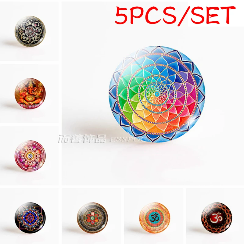 5PCS/SET Round 25MM Cabochon Image Flower Mandala Yoga Symbol Glass Cabochon Stone for Jewelry Making
5PCS/SET Round 25MM Cabochon Image Flower Mandala Yoga Symbol Glass Cabochon Stone for Jewelry Making