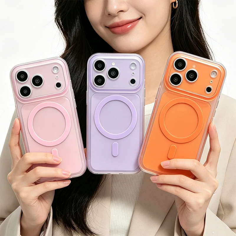 Luxury Candy Jelly Color Transparent Matte IMD TPU Magnetic Phone Case For iPhone 17 16 Pro Max Back Cover Shell With Magsafe
Luxury Candy Jelly Color Transparent Matte IMD TPU Magnetic Phone Case For iPhone 17 16 Pro Max Back Cover Shell With Magsafe