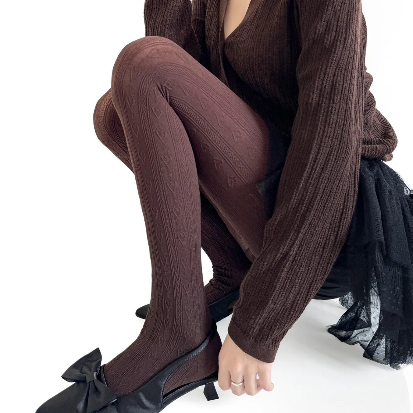 Pantyhose Women's Spring and Autumn Love Vertical Stripe Skinny Grey Leggings Versatile Coffee Pantyhose
Pantyhose Women's Spring and Autumn Love Vertical Stripe Skinny Grey Leggings Versatile Coffee Pantyhose