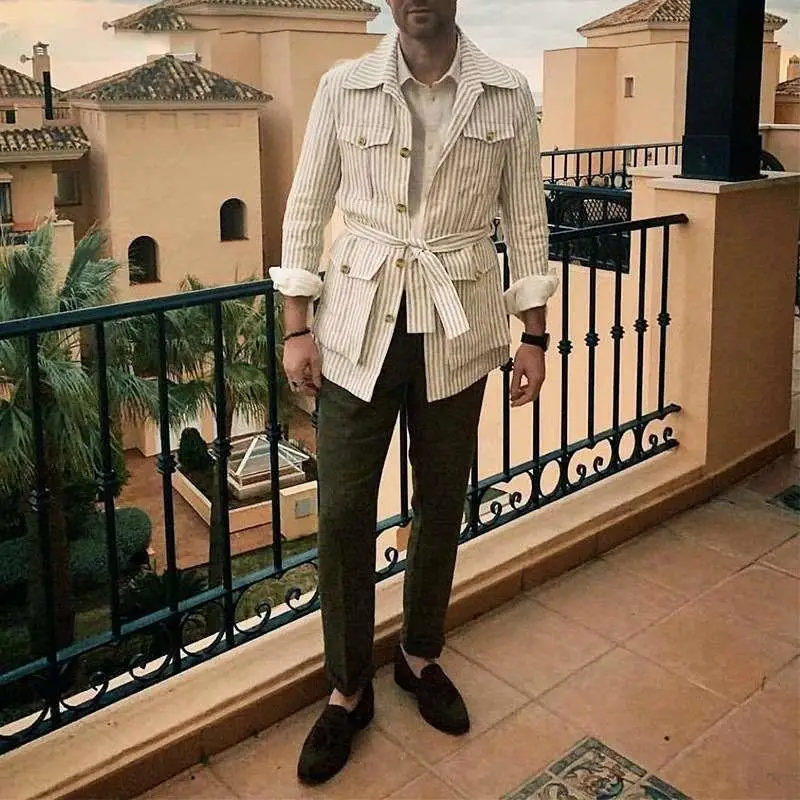 Мужская осенне-зимняя полосатая рабочая куртка-рубашка большого размера, модная повседневная верхняя одежда с множеством...
Мужская осенне-зимняя полосатая рабочая куртка-рубашка большого размера, модная повседневная верхняя одежда с множеством...