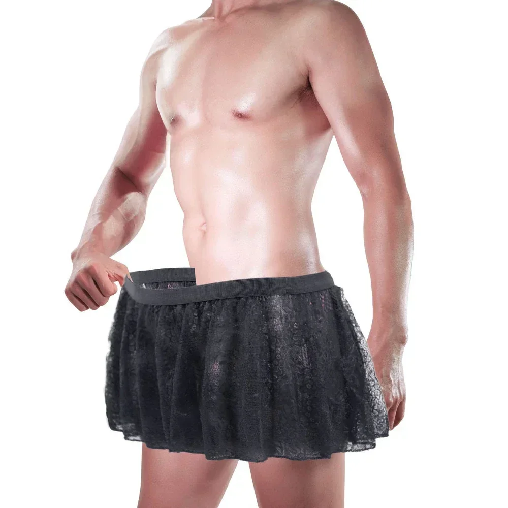 Men's Lace Underwear Sissy Tulle Layered Skirts Lingerie Erotic Gay See-through Underpants Pleated Miniskirt Nightwear Panties
Men's Lace Underwear Sissy Tulle Layered Skirts Lingerie Erotic Gay See-through Underpants Pleated Miniskirt Nightwear Panties
