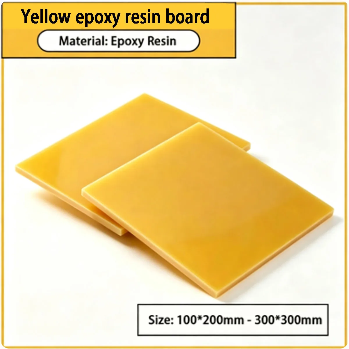 Size 100 * 200mm-300 * 300mm yellow epoxy resin board for electrical insulation, mechanical structural components, etc
Size 100 * 200mm-300 * 300mm yellow epoxy resin board for electrical insulation, mechanical structural components, etc