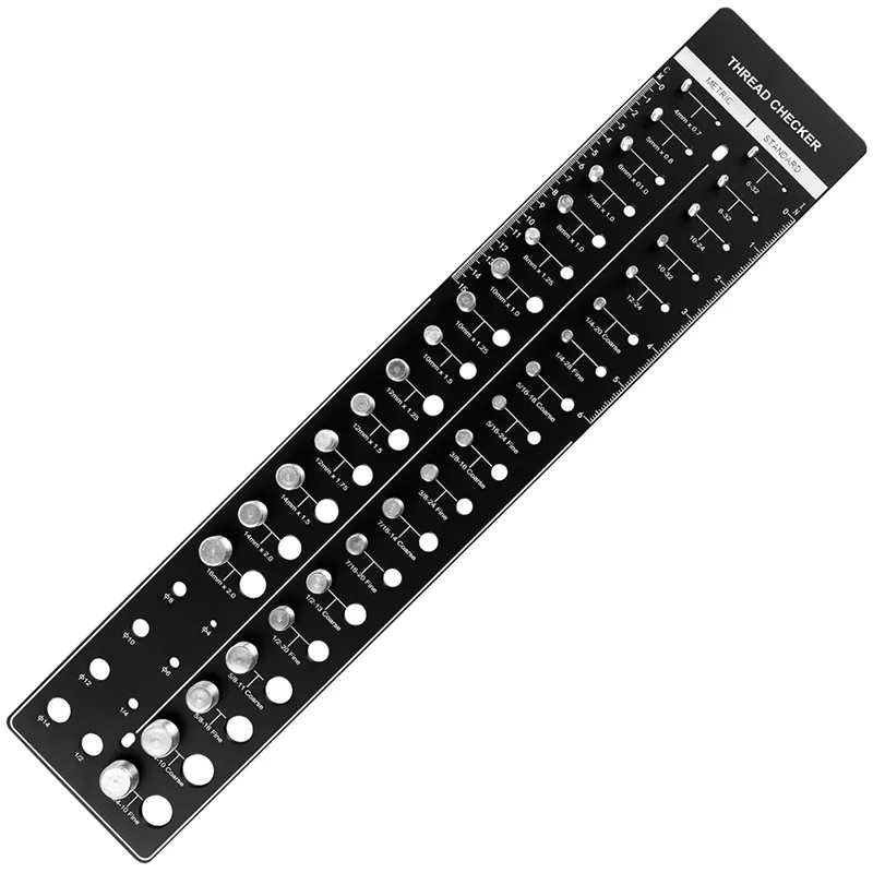 High Quality Thread Checker Screw Nut Checker Screw Measuring Bolt Checker Thread Identifier Gauge Precision Thread Checker 
High Quality Thread Checker Screw Nut Checker Screw Measuring Bolt Checker Thread Identifier Gauge Precision Thread Checker