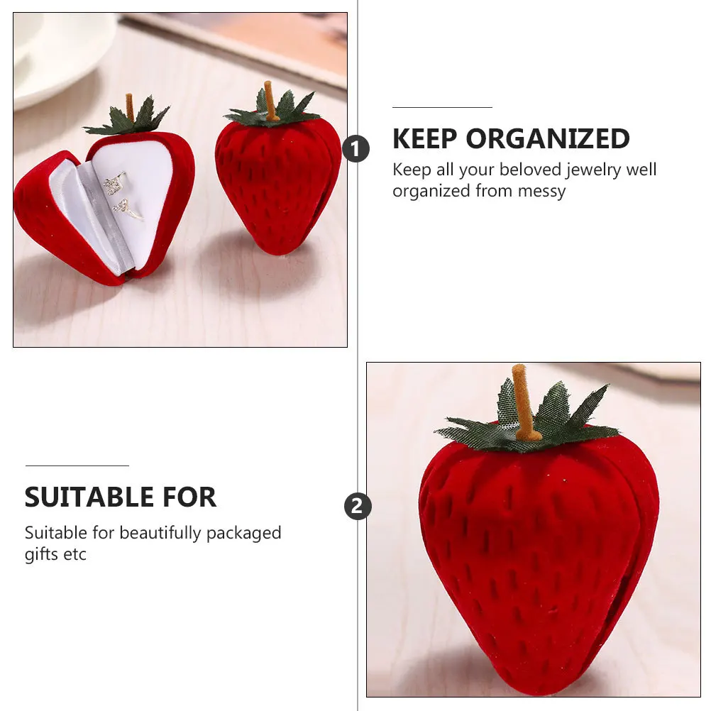 1Pcs Jewelry Box Red Strawberry Shape Organizer Ring Necklace Gift Storage Packaging Case Travel Holder Jewelry Box
1Pcs Jewelry Box Red Strawberry Shape Organizer Ring Necklace Gift Storage Packaging Case Travel Holder Jewelry Box