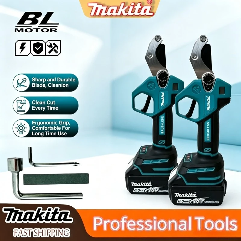 Makita 18-21V Brushless Cordless Electric Pruning Shears Labor-Saving Trimmer for Accurate Fruit Tree, Orchard & Garden Pruning
Makita 18-21V Brushless Cordless Electric Pruning Shears Labor-Saving Trimmer for Accurate Fruit Tree, Orchard & Garden Pruning