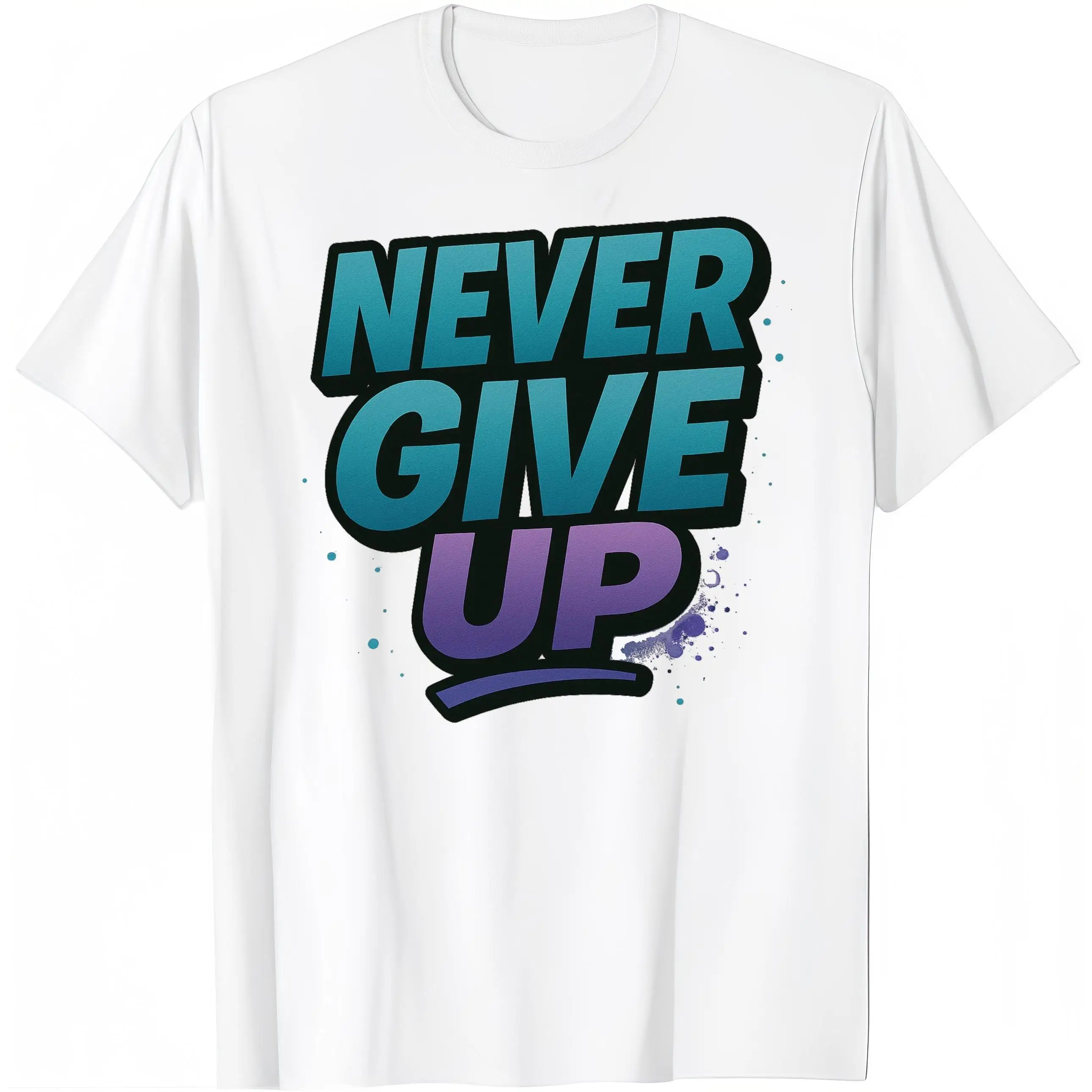Positive Vibe Never Give Up T-shirt, Motivational Quote Graphic Top, Streetwear Sports Slogan Tee, Short Sleeve Workout Fitness
Positive Vibe Never Give Up T-shirt, Motivational Quote Graphic Top, Streetwear Sports Slogan Tee, Short Sleeve Workout Fitness