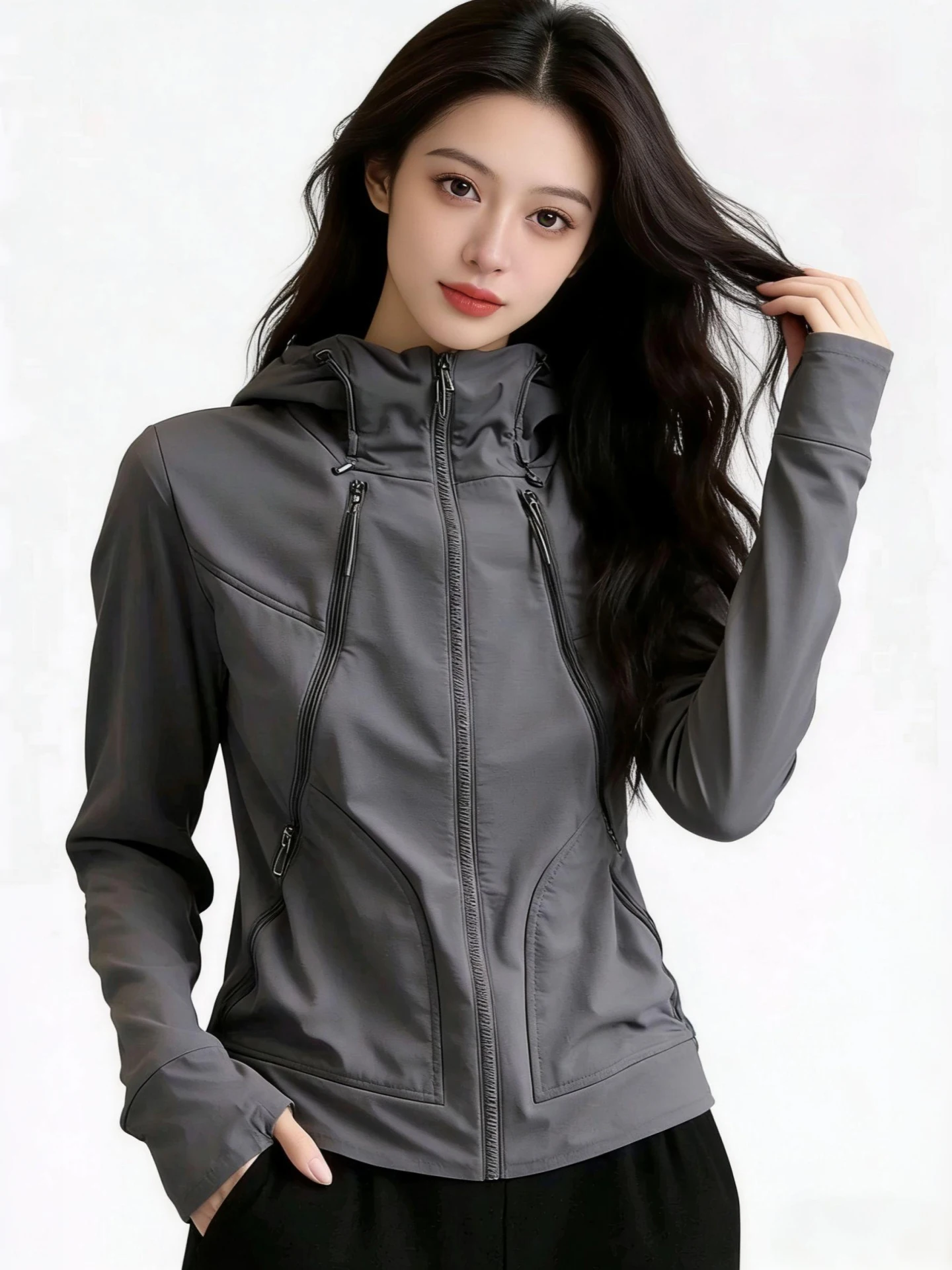 Spring 2026 New Women's Fashionable Long Sleeve Hooded Jacket Beautiful High-End Versatile Top Commute Style Zipper Decoration
Spring 2026 New Women's Fashionable Long Sleeve Hooded Jacket Beautiful High-End Versatile Top Commute Style Zipper Decoration