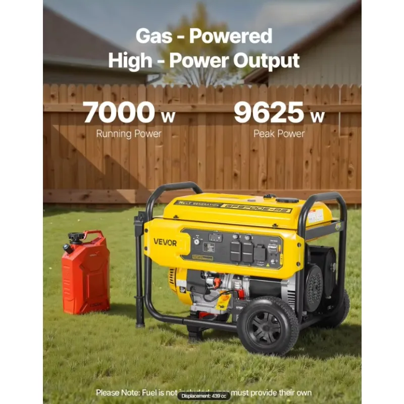 9625W Peak Watt Home Generator, Backup Generators for Home with Foldable Handle, Electric Start, Gas Powered, CO Sensor
9625W Peak Watt Home Generator, Backup Generators for Home with Foldable Handle, Electric Start, Gas Powered, CO Sensor