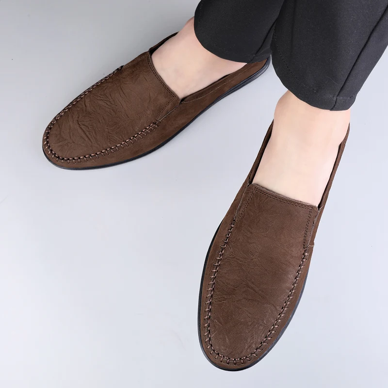 Men Retro Style Genuine Leather Shoes High Quality Lightweight Flats Loafers Casual Shoes Luxury Brand Men Business Formal Shoes
Men Retro Style Genuine Leather Shoes High Quality Lightweight Flats Loafers Casual Shoes Luxury Brand Men Business Formal Shoes