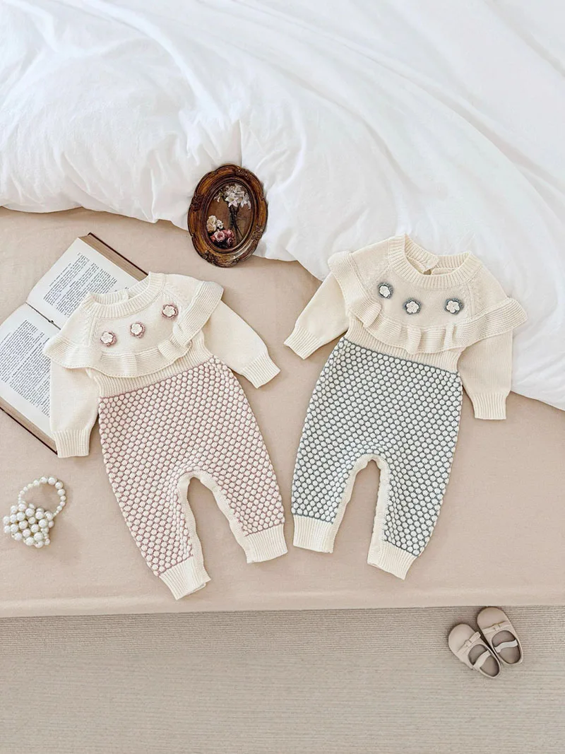 MILANCEL New Autumn Baby Rompers 3-24M Color Blocking Flower Girls Infant Knitted Jumpsuit Cute Korean Toddler One Piece
MILANCEL New Autumn Baby Rompers 3-24M Color Blocking Flower Girls Infant Knitted Jumpsuit Cute Korean Toddler One Piece