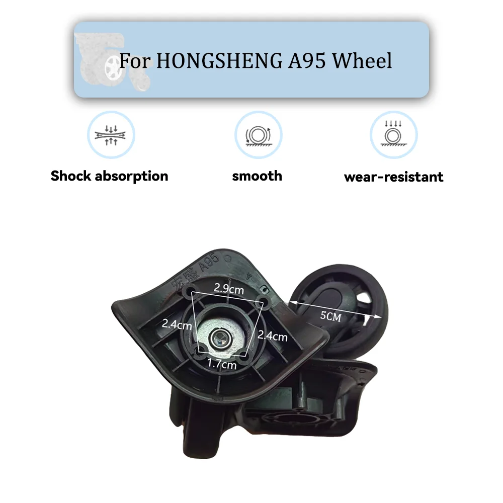 For HONGSHENG A95 Universal Wheel Black Replacement Suitcase Silent Smooth Shock Absorbing Rotating Accessories Wheels
For HONGSHENG A95 Universal Wheel Black Replacement Suitcase Silent Smooth Shock Absorbing Rotating Accessories Wheels