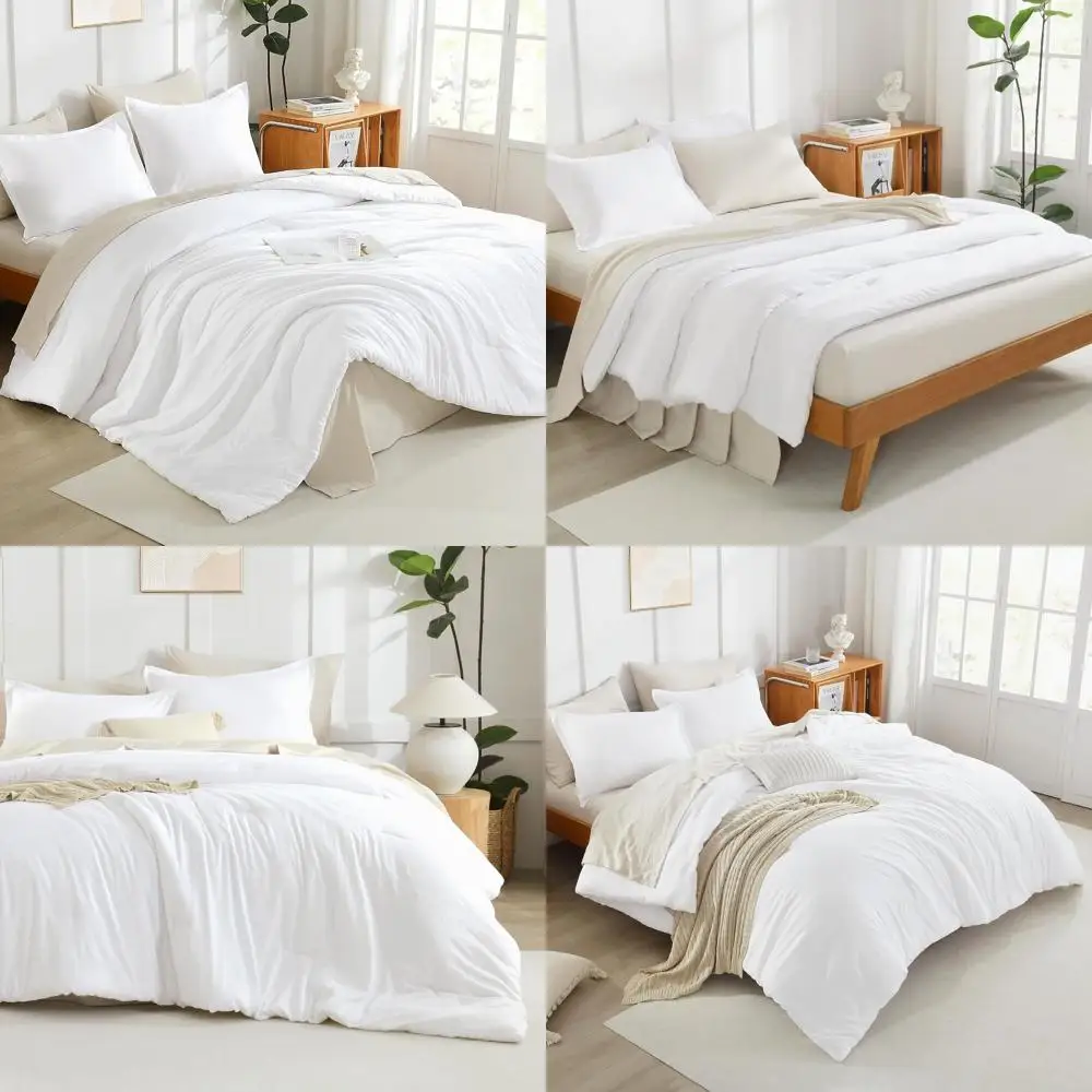 Super King Size Oversized Comforter Set, 3-Piece Lightweight All-Season Bedding, 120x120 Comforter with 2 Pillowcases
Super King Size Oversized Comforter Set, 3-Piece Lightweight All-Season Bedding, 120x120 Comforter with 2 Pillowcases