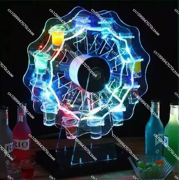Customizable Logo Rechargeable 12-Cup LED Shot Glass Wine Rack Acrylic Ferris Wheel Nightclub Bar KTV Party Wedding Decoration
Customizable Logo Rechargeable 12-Cup LED Shot Glass Wine Rack Acrylic Ferris Wheel Nightclub Bar KTV Party Wedding Decoration