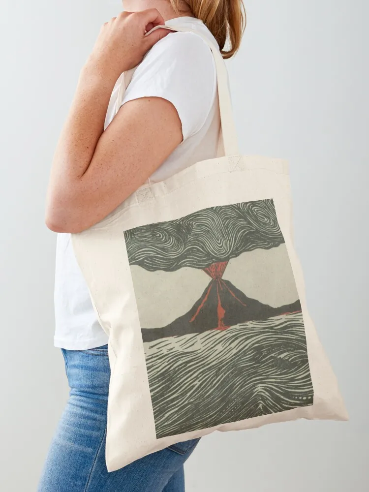 Volcano Woodcut Tote Bag bags luxury women Customizable tote bag shopping trolley bag Shopper
Volcano Woodcut Tote Bag bags luxury women Customizable tote bag shopping trolley bag Shopper