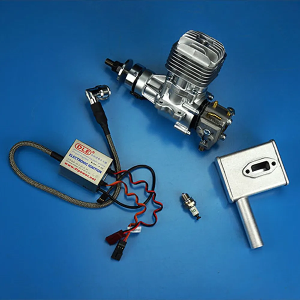 DLE20 20cc GAS Engine For RC Airplane Fixed Wing Model Single Stroke two exhaust wind cold hands start after Stroke
DLE20 20cc GAS Engine For RC Airplane Fixed Wing Model Single Stroke two exhaust wind cold hands start after Stroke